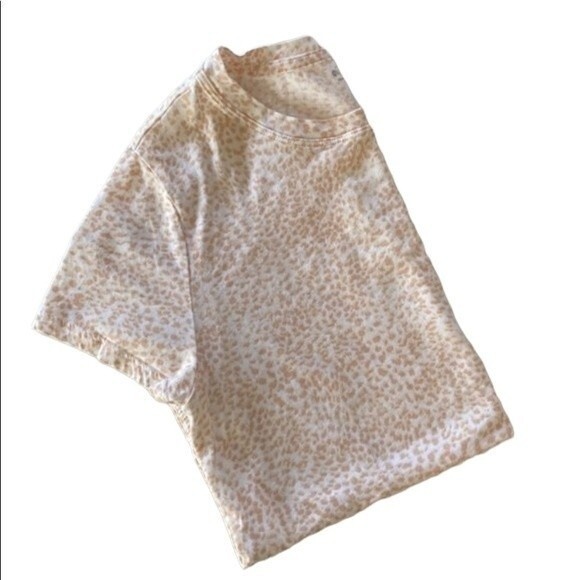 Athleta Organic Daily Animal Print Short Sleeve Tee Cotton Lightweight Crewneck - Picture 10 of 10